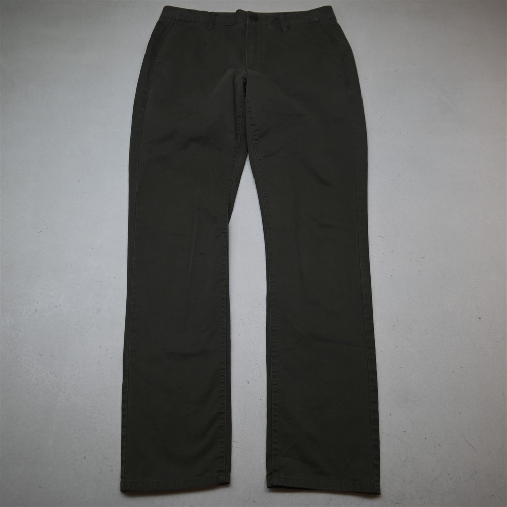 Bonobos 33x34 Olive Brown Stretch Washed Tailored Fit Chino Mens Pants